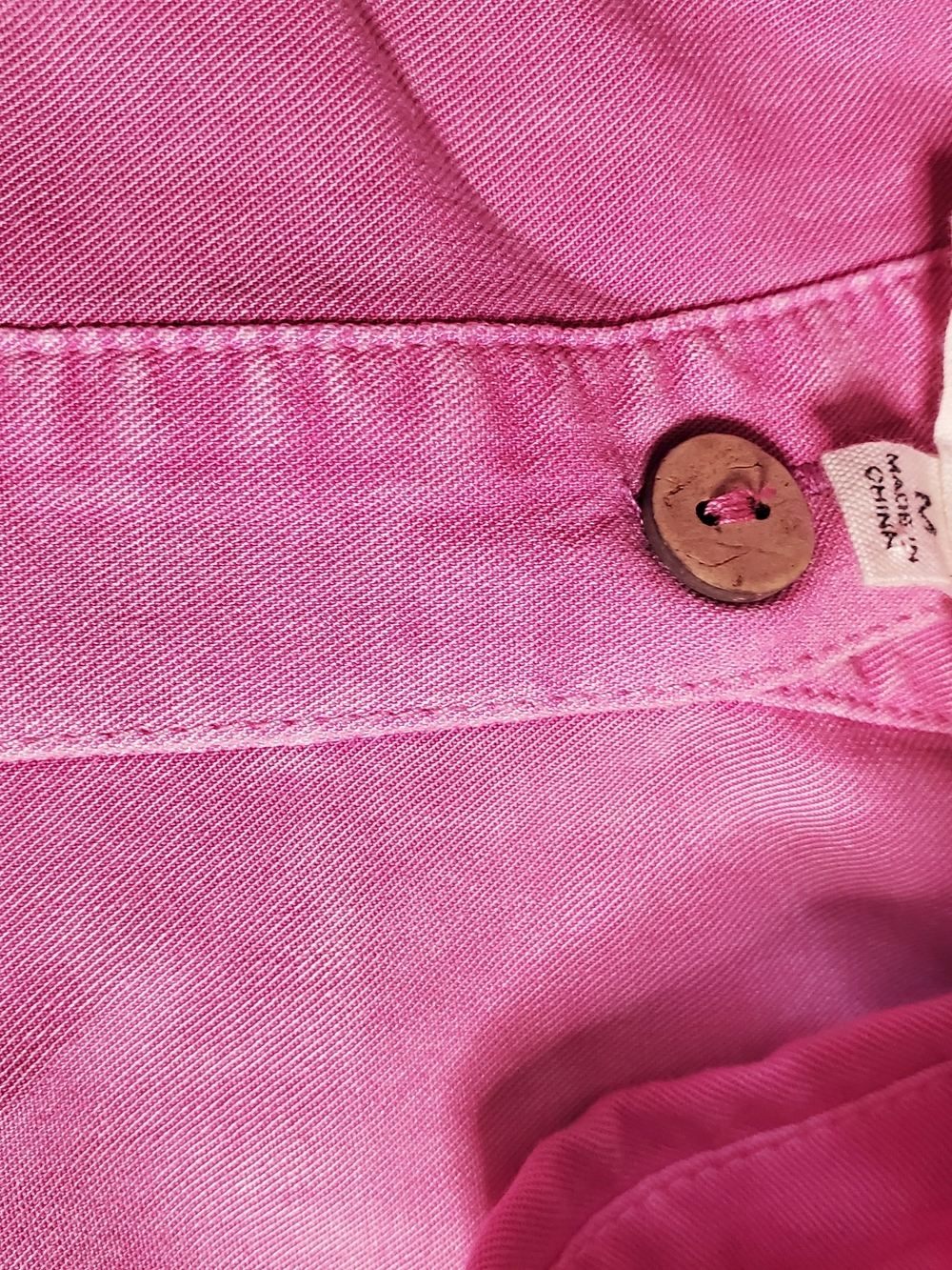 Womens Easel Button-Front Shirt in Lavender Pink - Picture 5 of 5